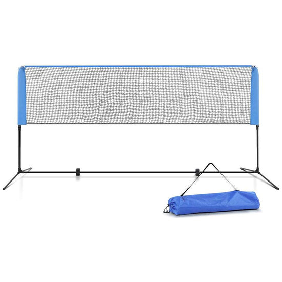 Everfit Portable Sports Net Stand Badminton Volleyball Tennis Soccer 3m 3ft Blue - Magdasmall