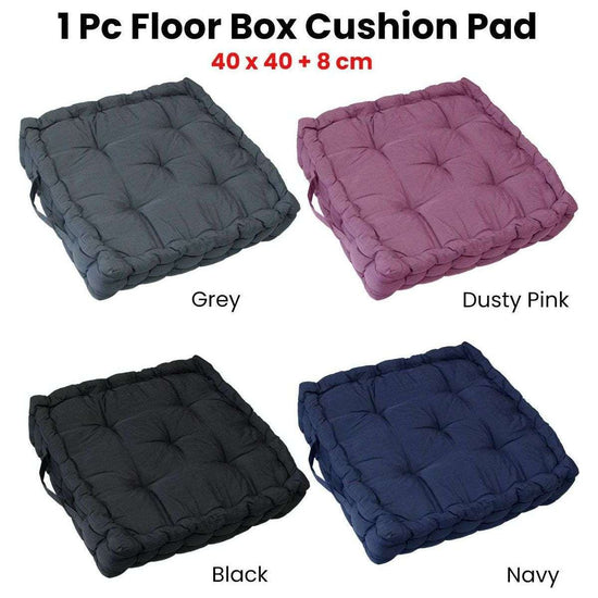 Floor Box Cushion Pad 40 x 40+ 8 cm Verious Colours