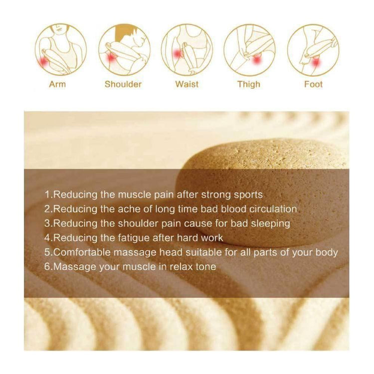 Full Body Handheld Massager - 6 Massage Heads Neck Shoulder Back Legs