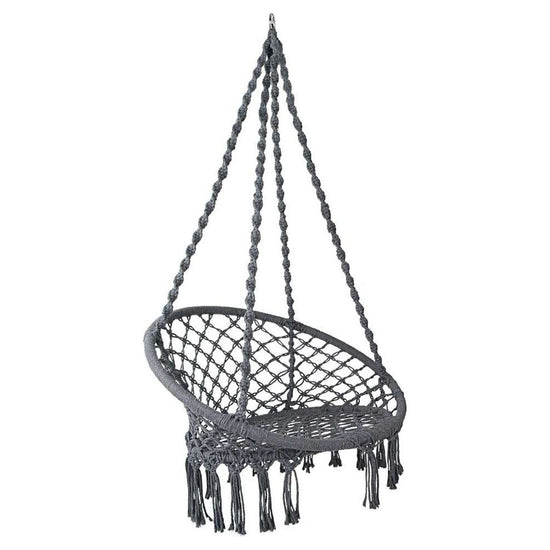 Gardeon Hammock Swing Chair - Grey - Magdasmall