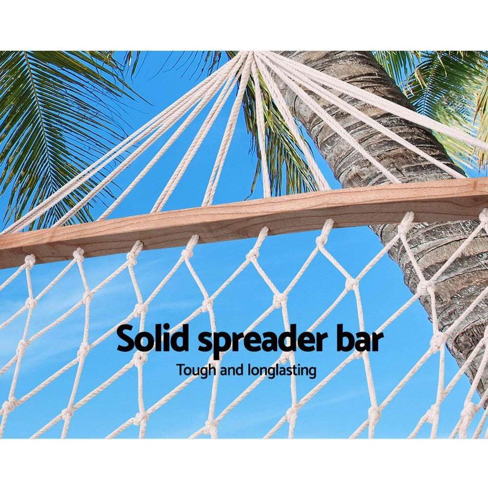 Gardeon Swing Hammock Bed Cream - Magdasmall