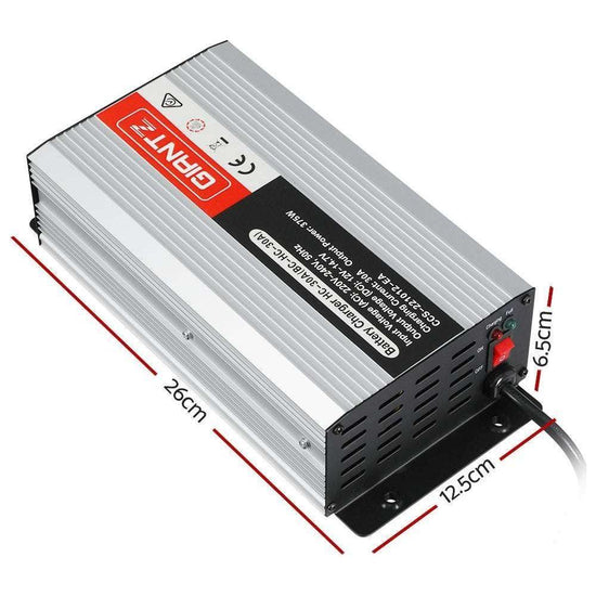 Giantz 12V 30A Car Battery Charger 30Amp ATV 4WD Boat Caravan