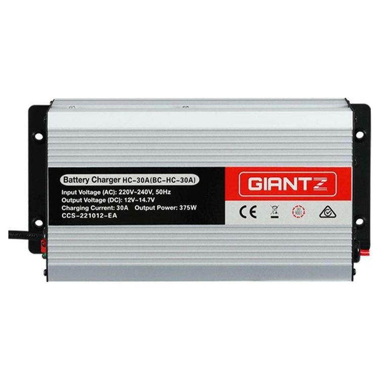 Giantz 12V 30A Car Battery Charger 30Amp ATV 4WD Boat Caravan