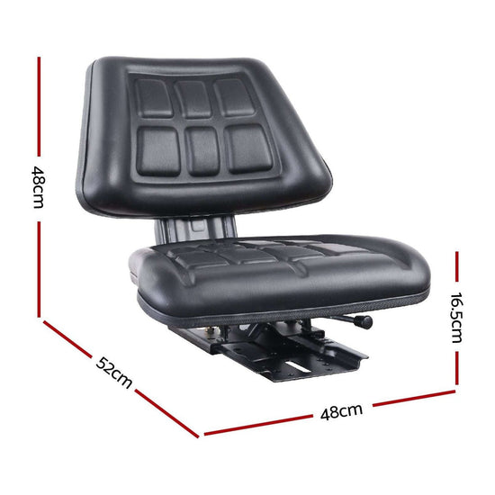 Giantz Tractor Seat Forklift Excavator Truck Universal Replacement PU Chair