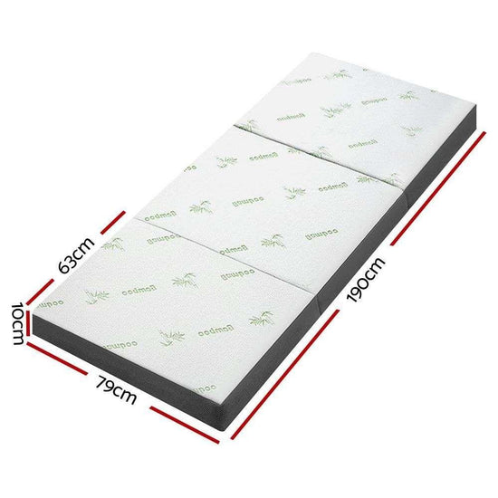 Giselle Bedding Foldable Mattress Folding Foam Single Bamboo