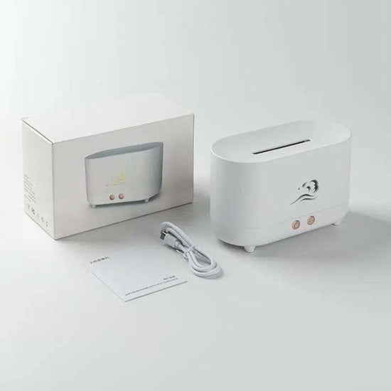 GOMINIMO Flame Humidifier Wind 225ml White GO-AD-104-HGJ - Magdasmall