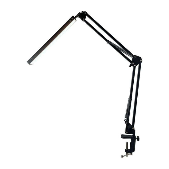 GOMINIMO LED Swing Arm Desk Lamp with Clamp (Black)