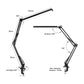 GOMINIMO LED Swing Arm Desk Lamp with Clamp (Black)