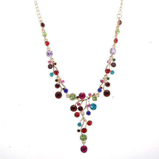 Gorgeous Colours Rhinestone Necklace