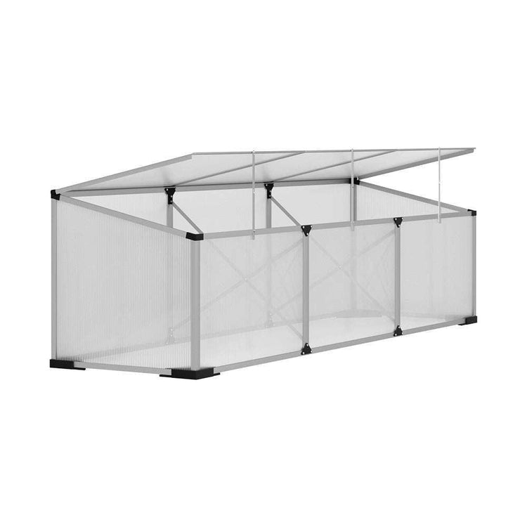 Greenfingers Aluminium Greenhouse 180x50x50 cm Green House Polycarbonate Garden - Magdasmall