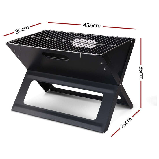 Grillz BBQ Grill Charcoal Smoker Foldable
