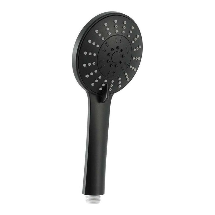 Handheld Shower Head 4.5" High Pressure 5 Modes Poweful Round Black