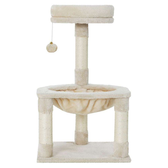 i.Pet Cat Tree Tower Scratching Post Scratcher Wood Condo Toys House Bed 69cm