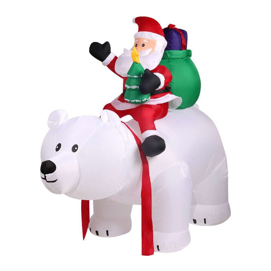 Inflatable Christmas Santa Snowman with LED Light Xmas Decoration Outdoor Type 9 - Magdasmall