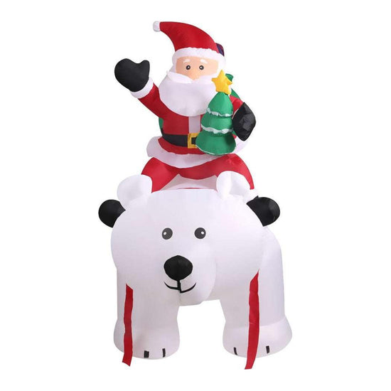 Inflatable Christmas Santa Snowman with LED Light Xmas Decoration Outdoor Type 9 - Magdasmall
