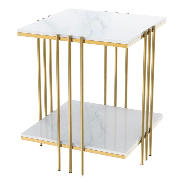 Interior Ave - Milano Gold Square Side Table