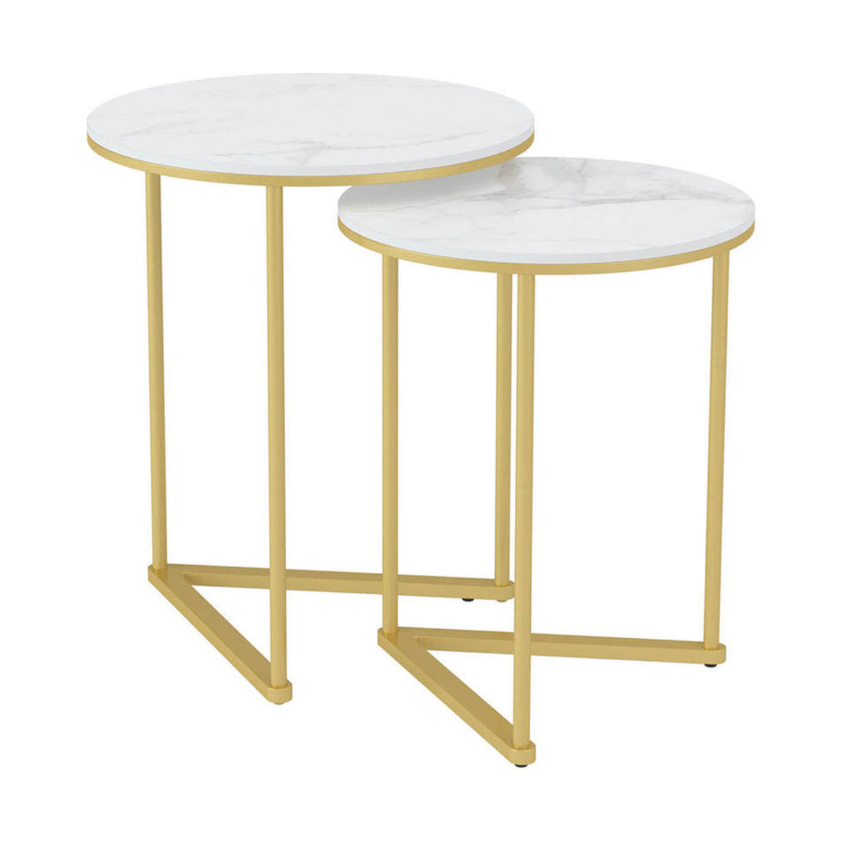 Interior Ave - Nala Gold Nested Side Table Set