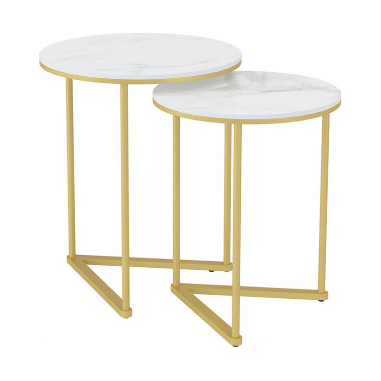 Interior Ave - Nala Gold Nested Side Table Set