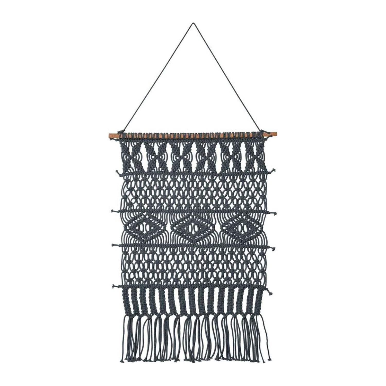 J.Elliot Home Mathias Wall Hanging Charcoal 45 x 65 cm - Magdasmall