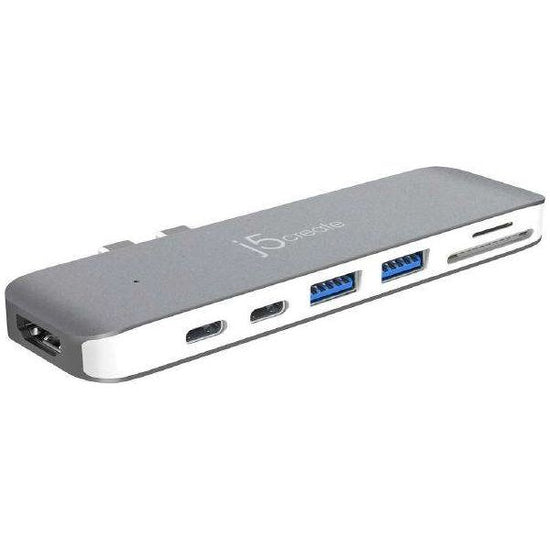 J5create JCD382 ULTRADRIVE Thunderbolt 3 hub for Macbook Pro 2020 13&quot;;/15&quot; 2x USB-C to 1x Thunderbolt 3, 1xUSB-C, HDMI, 2xUSB-A, micro SD card reader