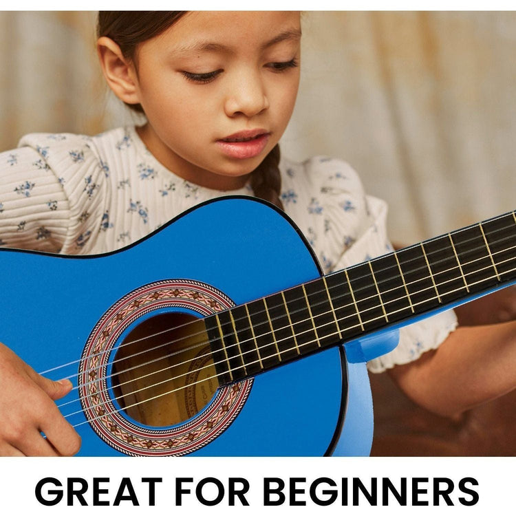 Karrera 34in Acoustic Children no cut Guitar - Blue