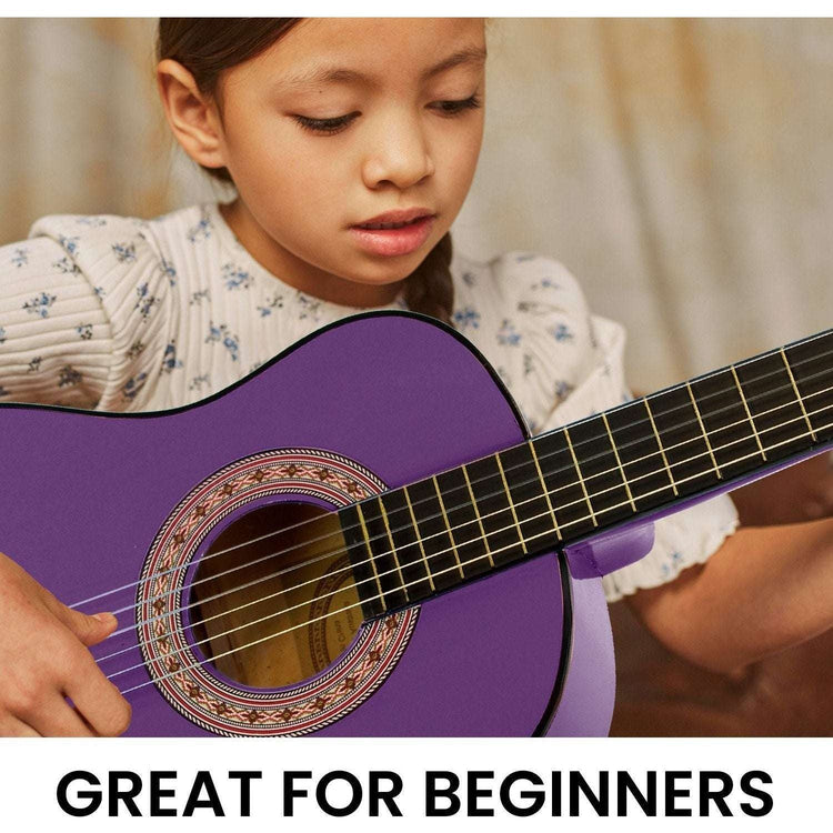 Karrera 34in Acoustic Children no cut Guitar - Purple
