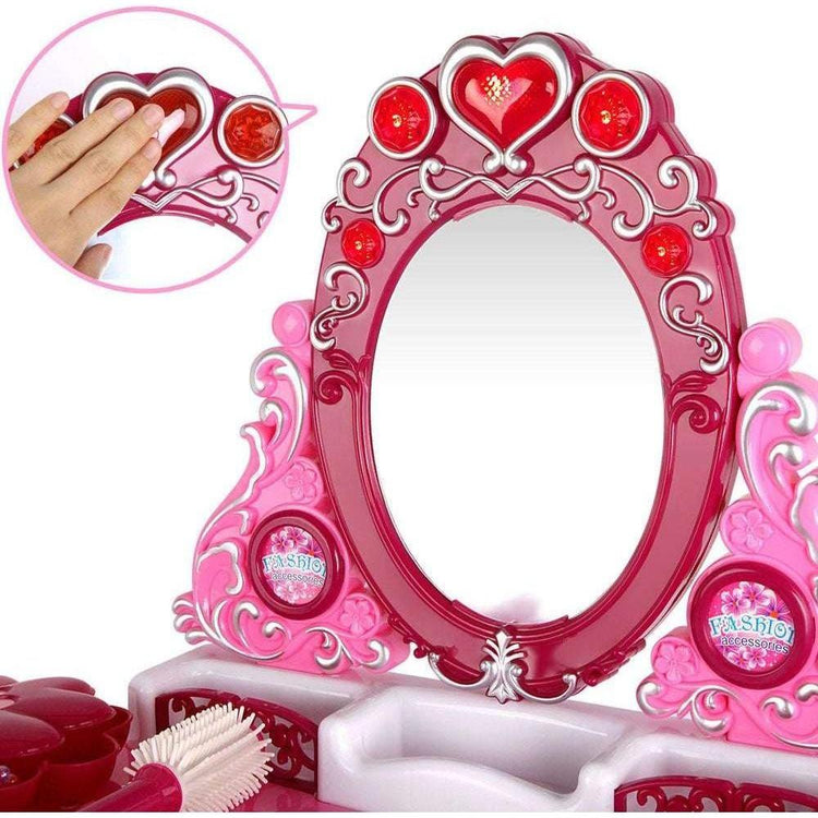 Keezi 30 Piece Kids Dressing Table Set - Pink - Magdasmall