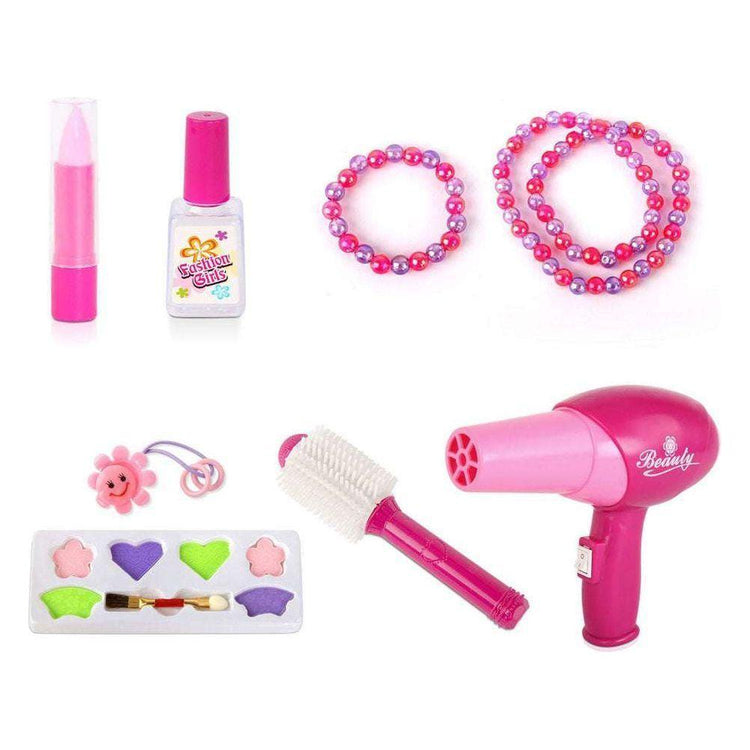 Keezi 30 Piece Kids Dressing Table Set - Pink