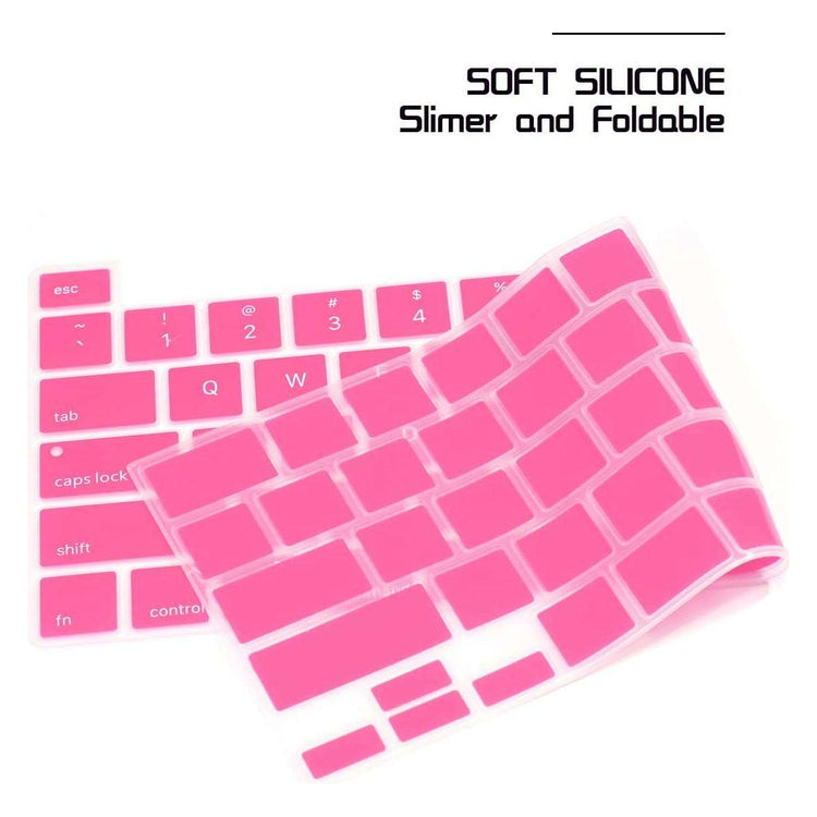 Keyboard Cover Skin For MacBook Pro 13 Pro 16 A2338 A2289 A2251 A2141 M1 M2 2020 to 2023 Hot Pink