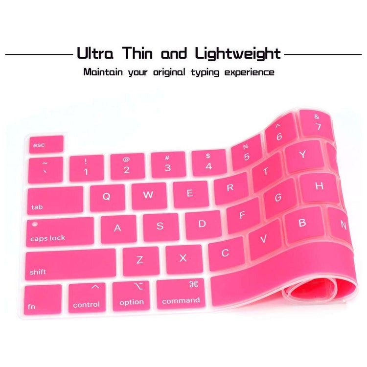 Keyboard Cover Skin For MacBook Pro 13 Pro 16 A2338 A2289 A2251 A2141 M1 M2 2020 to 2023 Hot Pink