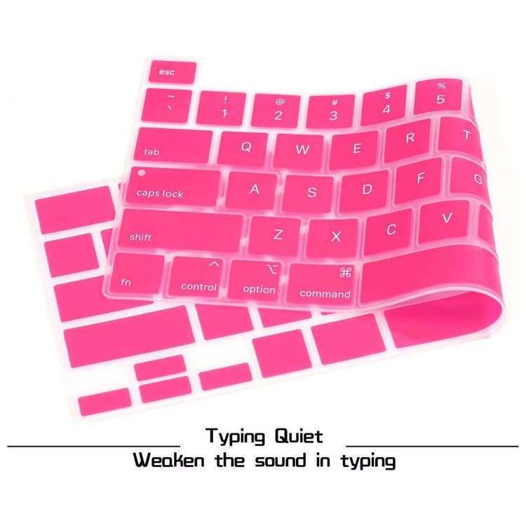 Keyboard Cover Skin For MacBook Pro 13 Pro 16 A2338 A2289 A2251 A2141 M1 M2 2020 to 2023 Hot Pink