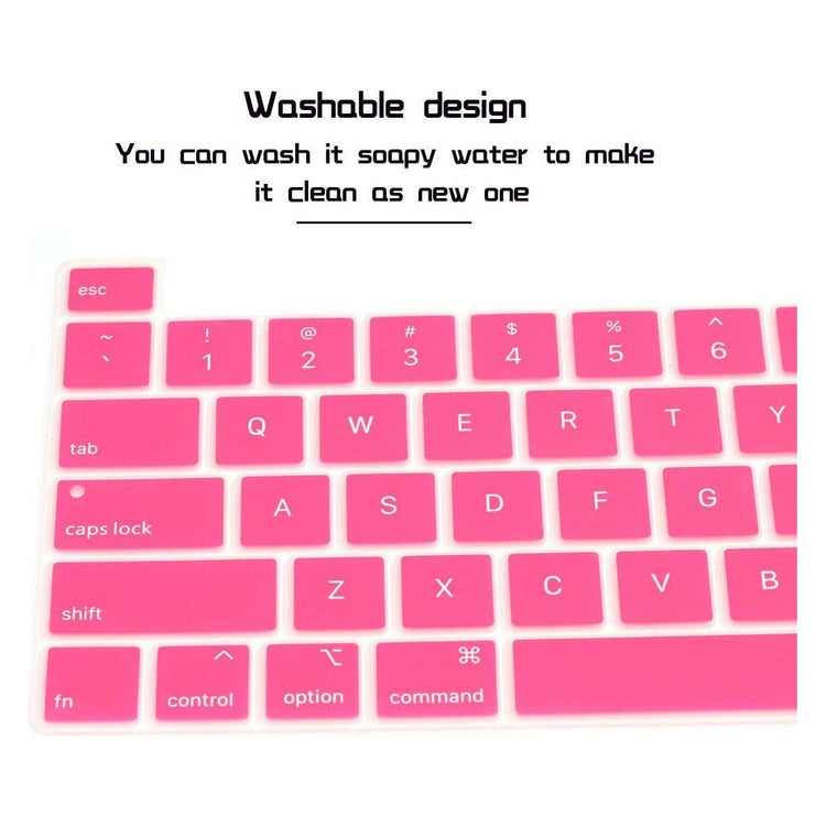Keyboard Cover Skin For MacBook Pro 13 Pro 16 A2338 A2289 A2251 A2141 M1 M2 2020 to 2023 Hot Pink