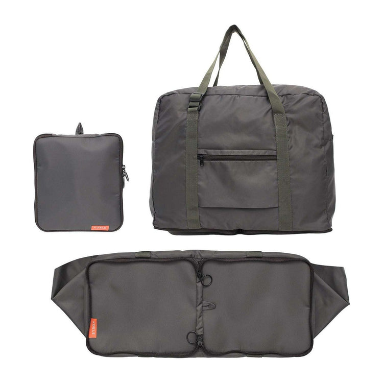 KOELE Khaki Shopper Bag Travel Duffle Bag Foldable Laptop Luggage KO-BOSTON - Magdasmall