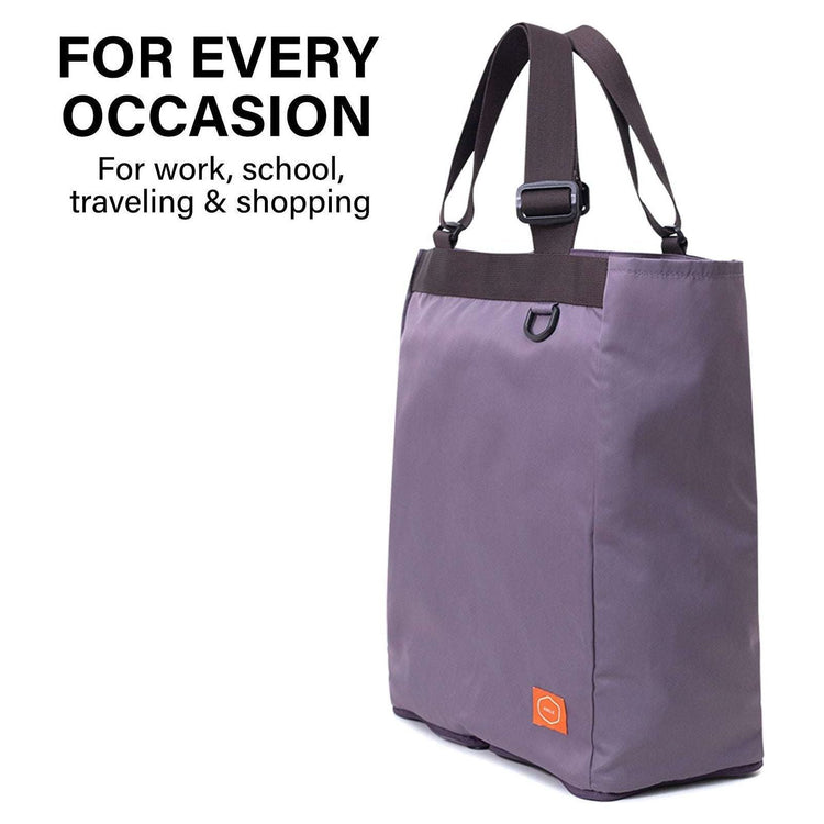 KOELE Purple Shopper Bag Tote Bag Foldable Travel Laptop Grocery KO-SHOULDER - Magdasmall