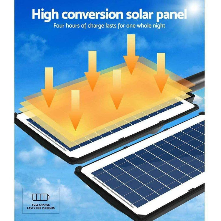 LED Solar Street Flood Light Motion Sensor Remote Outdoor Garden Lamp Lights 90W