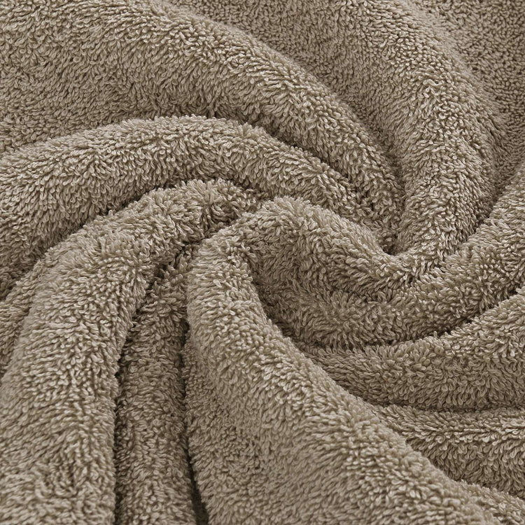 Luxury 6 Piece Soft and Absorbent Cotton Bath Towel Set - Sandstone - Magdasmall