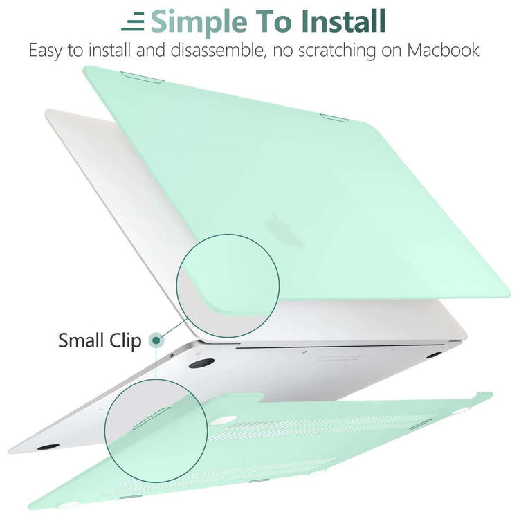 MacBook Air 13 Inch Case 2020 2019 2018, A1932, A2179, A2337 Shell Case Keyboard Cover Green