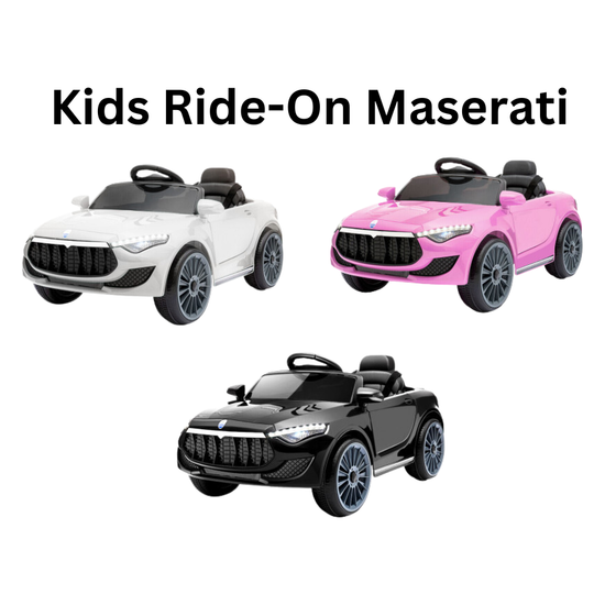 Maserati Kids Ride On Car Battery Electric Toy Remote Control Cars Dual Motor-Verious Colours