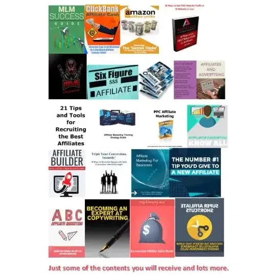 MEGA AFFILIATE BUSINESS KIT | 150+ CONTENTS | PDF - AUDIO AND VIDEO FILES - EBOOK INSTANT DOWNLOAD PDF- KNOW ALL ABOUT AFFILIATE MARKETING - Magdasmall