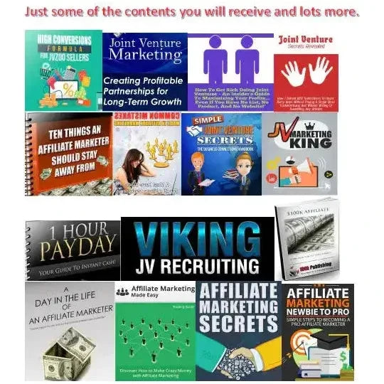 MEGA AFFILIATE BUSINESS KIT | 150+ CONTENTS | PDF - AUDIO AND VIDEO FILES - EBOOK INSTANT DOWNLOAD PDF- KNOW ALL ABOUT AFFILIATE MARKETING - Magdasmall