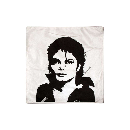 Michael Jackson Portrait Square Cushion Cover
