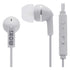 Moki Noise Isolation Earbuds with microphone & control - WHITE