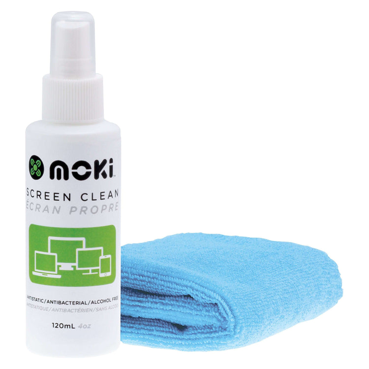 MOKI Screen Clean 120mL Spray with Cloth
