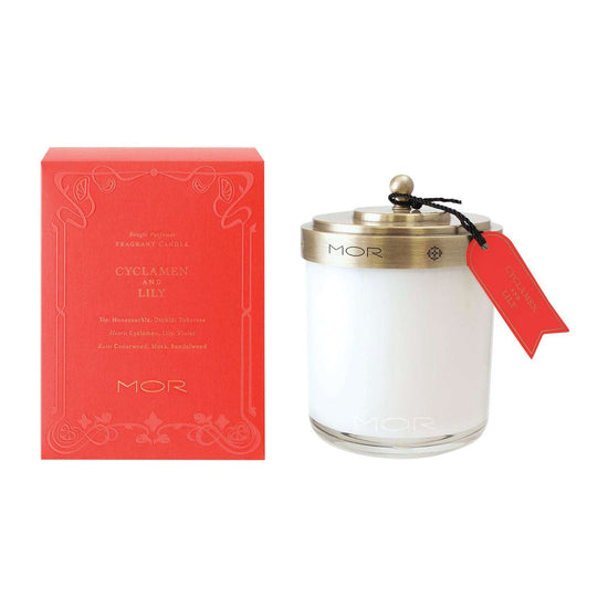 MOR Fragrant Candle 380G Cyclamen &amp; Lily