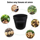 NOVEDEN 5 Packs 7 Gallon Plant Grow Bags with Window Flap (Black)