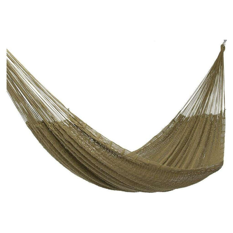 Outdoor undercover cotton Mayan Legacy hammock King size Cedar