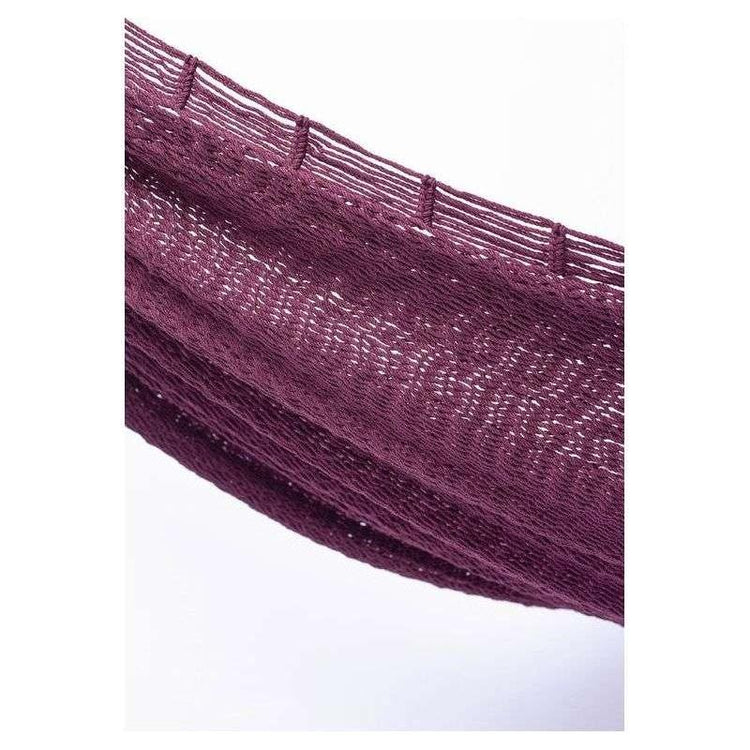 Outdoor undercover cotton Mayan Legacy hammock King size Maroon - Magdasmall
