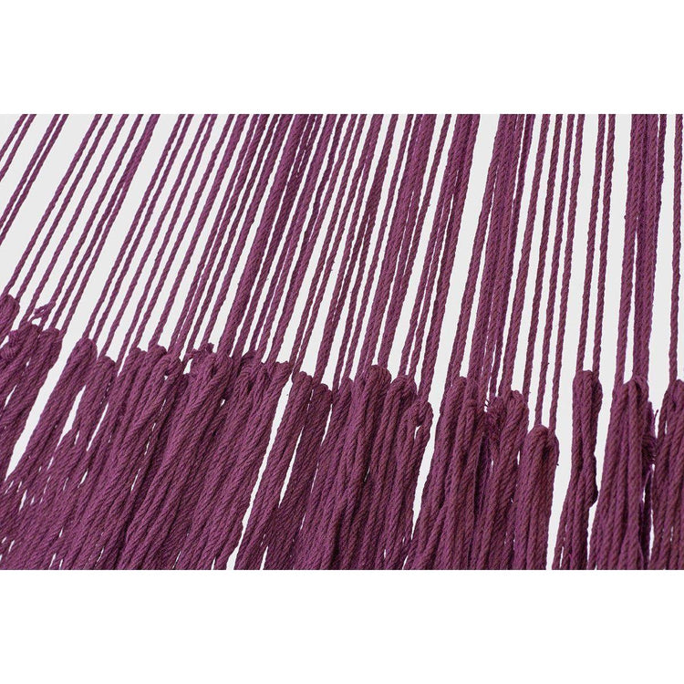 Outdoor undercover cotton Mayan Legacy hammock King size Maroon - Magdasmall
