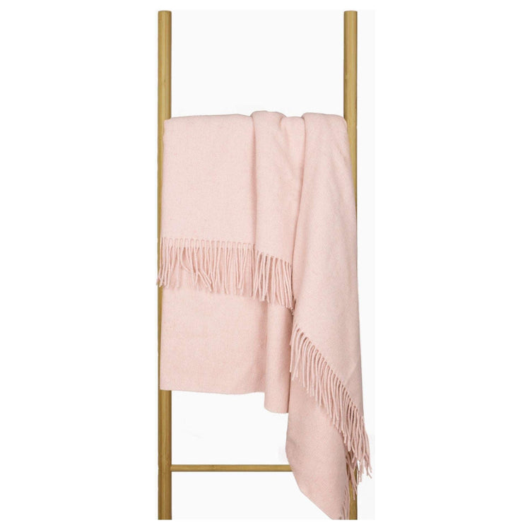 Oxford Throw - Merino Wool Blend - Blush