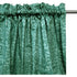 Pair of Polyester Cotton Rod Pocket Green Damask Curtains